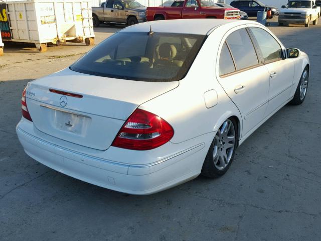 WDBUF70J13A179938 - 2003 MERCEDES-BENZ E 500 WHITE photo 4