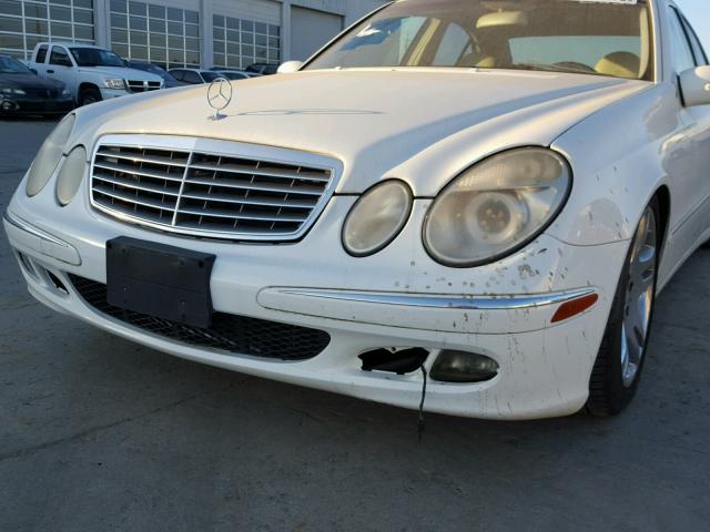 WDBUF70J13A179938 - 2003 MERCEDES-BENZ E 500 WHITE photo 9