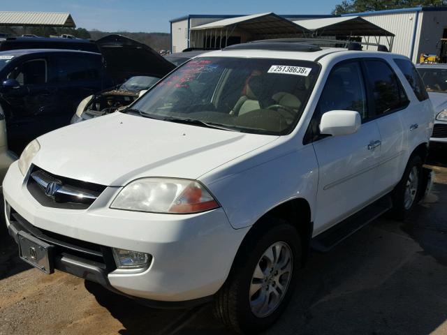 2HNYD18923H534045 - 2003 ACURA MDX TOURIN WHITE photo 2