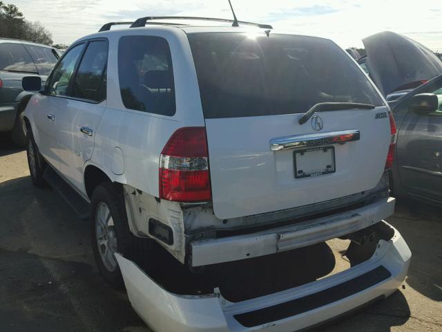 2HNYD18923H534045 - 2003 ACURA MDX TOURIN WHITE photo 3