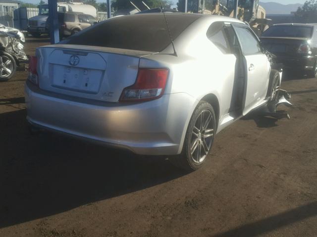 JTKJF5C7XD3048143 - 2013 TOYOTA SCION TC 银色 照片 4