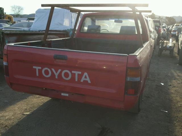 4TARN81A0NZ006345 - 1992 TOYOTA PICKUP RED photo 4