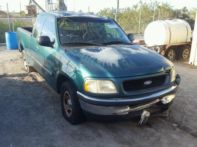 1FTDX1768VND41993 - 1997 FORD F150 GREEN photo 1