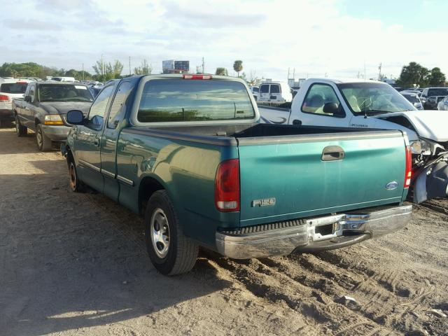 1FTDX1768VND41993 - 1997 FORD F150 GREEN photo 3