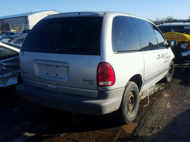 1P4GP45G8XB621858 - 1999 PLYMOUTH VOYAGER SE SILVER photo 4