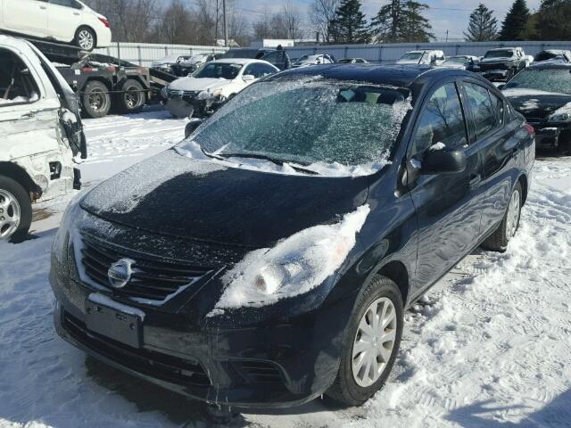 3N1CN7AP8DL878046 - 2013 NISSAN VERSA S BLACK photo 2