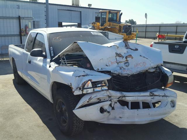 1B7GL22X0WS653260 - 1998 DODGE DAKOTA WHITE photo 1