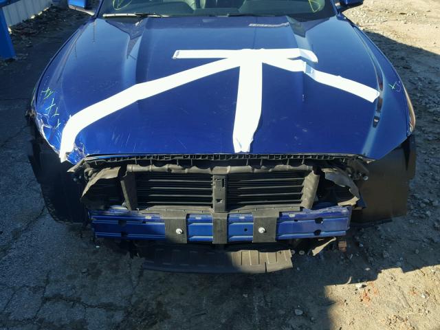 1FA6P8TH1F5411320 - 2015 FORD MUSTANG BLUE photo 9