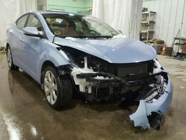 KMHDH4AE8DU658607 - 2013 HYUNDAI ELANTRA GL BLUE photo 1