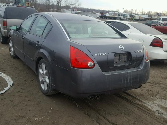 1N4BA41E14C906613 - 2004 NISSAN MAXIMA SE GRAY photo 3