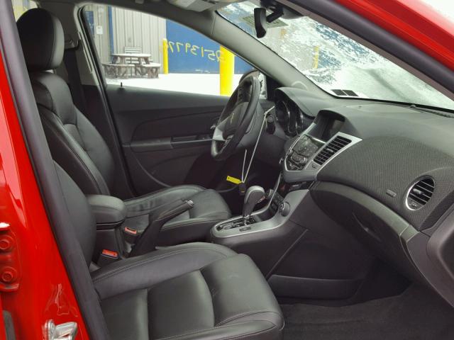 1G1PG5SB2E7400865 - 2014 CHEVROLET CRUZE LTZ RED photo 5