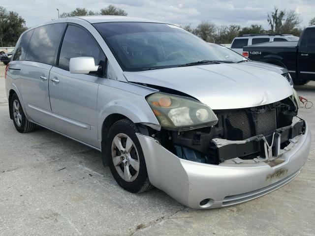 5N1BV28UX7N125402 - 2007 NISSAN QUEST S SILVER photo 1