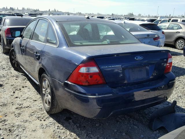 1FAHP24147G157342 - 2007 FORD FIVE HUNDR BLUE photo 3