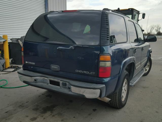 1GNEC13VX5R147141 - 2005 CHEVROLET TAHOE C150 BLUE photo 4