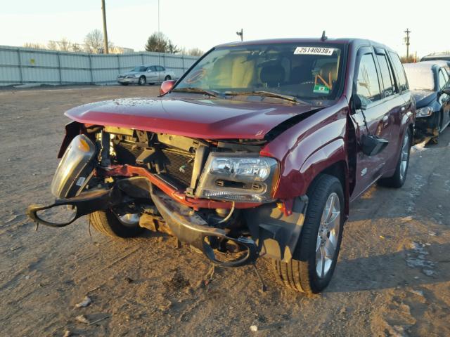 1GNET13H572144671 - 2007 CHEVROLET TRAILBLAZE RED photo 2