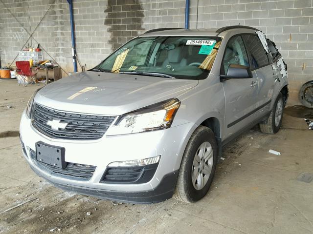 1GNKVFED9HJ100233 - 2017 CHEVROLET TRAVERSE L SILVER photo 2