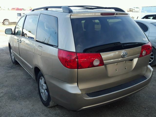 5TDZK23C69S229909 - 2009 TOYOTA SIENNA CE TAN photo 3