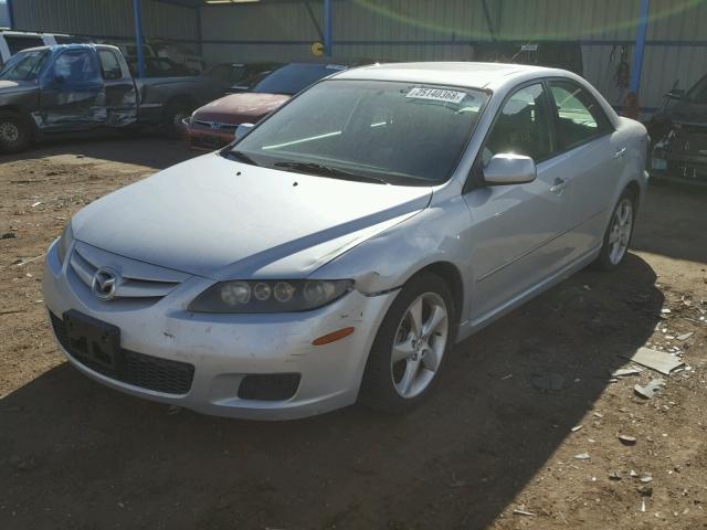 1YVHP80CX75M37972 - 2007 MAZDA 6 I SILVER photo 2