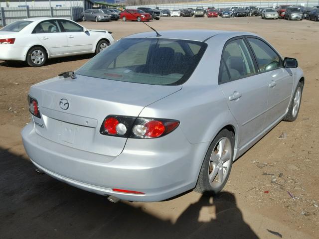 1YVHP80CX75M37972 - 2007 MAZDA 6 I SILVER photo 4