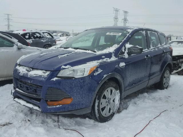 1FMCU0F74FUA88280 - 2015 FORD ESCAPE S BLUE photo 2