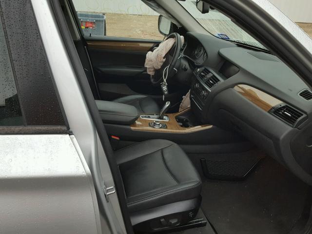 5UXWX9C52D0A30657 - 2013 BMW X3 XDRIVE2 SILVER photo 5