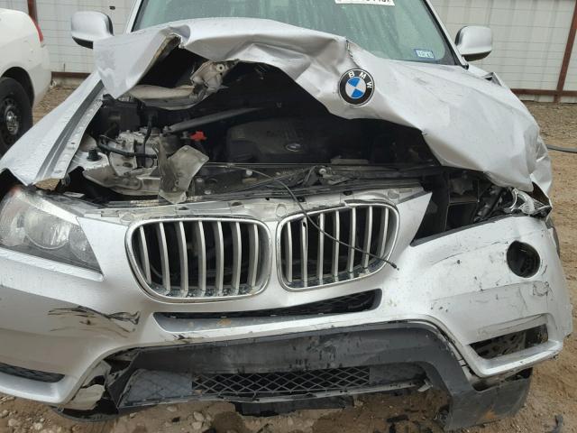 5UXWX9C52D0A30657 - 2013 BMW X3 XDRIVE2 SILVER photo 9