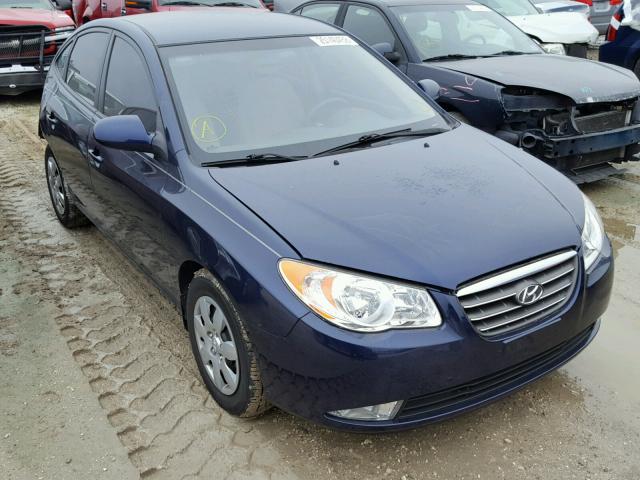 KMHDU46D29U620177 - 2009 HYUNDAI ELANTRA GL BLUE photo 1