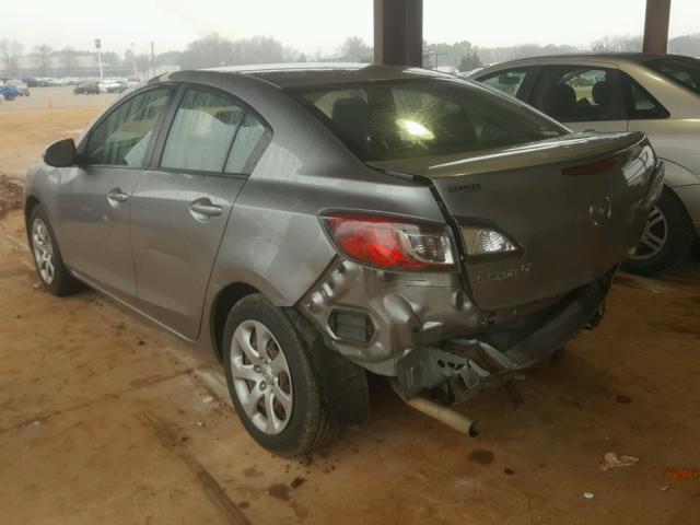 JM1BL1UF4C1647973 - 2012 MAZDA 3 I SILVER photo 3