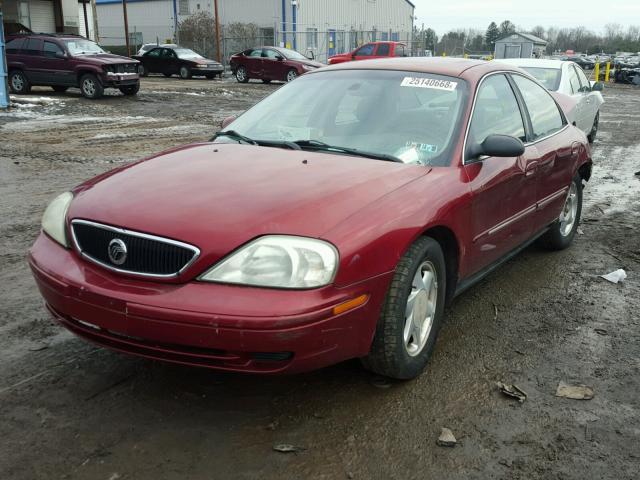 1MEFM50U12G628110 - 2002 MERCURY SABLE GS BURGUNDY photo 2