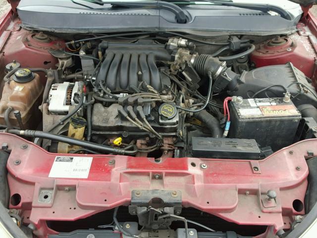 1MEFM50U12G628110 - 2002 MERCURY SABLE GS BURGUNDY photo 7