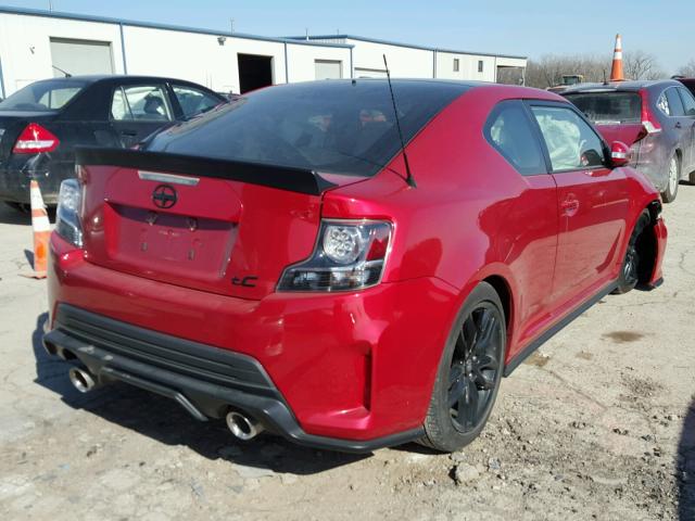 JTKJF5C71GJ025477 - 2016 TOYOTA SCION TC 红色 照片 4