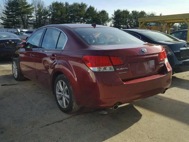 4S3BMDK64D2021501 - 2013 SUBARU LEGACY 3.6 RED photo 3