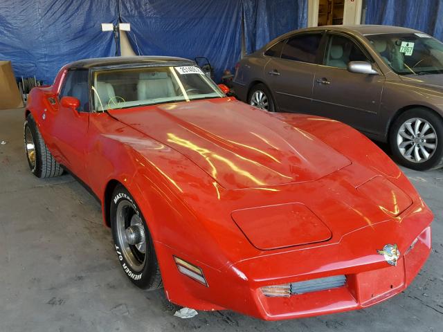 1G1AY3760BS400839 - 1981 CHEVROLET CORVETTE RED photo 1