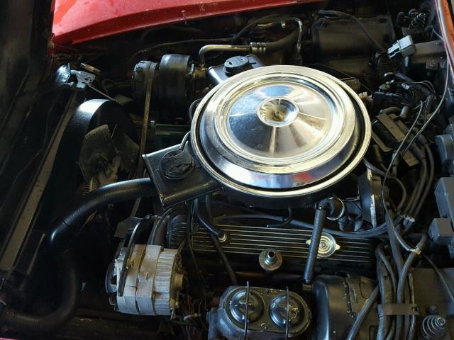 1G1AY3760BS400839 - 1981 CHEVROLET CORVETTE RED photo 7