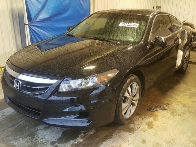 1HGCS1B75CA024205 - 2012 HONDA ACCORD EX BLACK photo 2