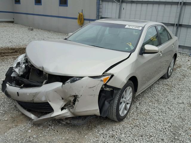 4T4BF1FK1ER408627 - 2014 TOYOTA CAMRY L GOLD photo 2