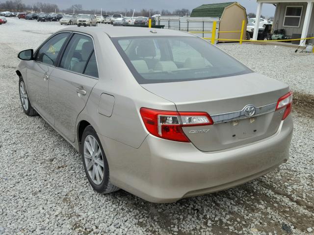 4T4BF1FK1ER408627 - 2014 TOYOTA CAMRY L GOLD photo 3