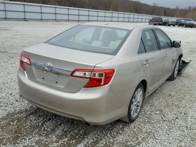 4T4BF1FK1ER408627 - 2014 TOYOTA CAMRY L GOLD photo 4
