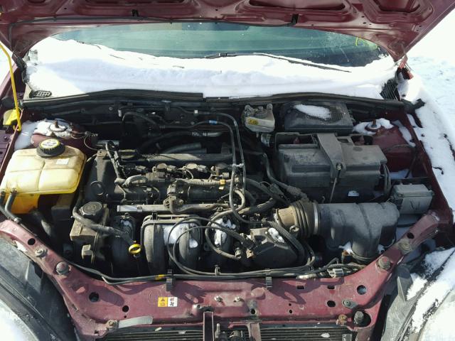 1FAHP37N17W272118 - 2007 FORD FOCUS ZX5 BURGUNDY photo 7