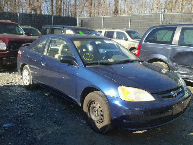 1HGEM21513L057196 - 2003 HONDA CIVIC LX BLUE photo 1