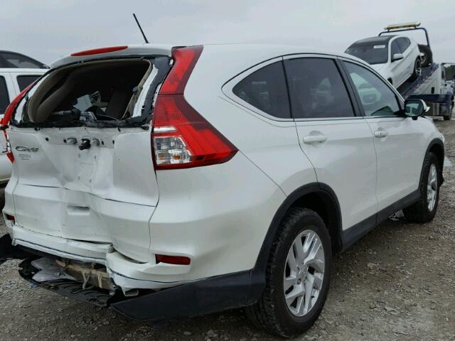 5J6RM3H50FL010610 - 2015 HONDA CR-V EX WHITE photo 4