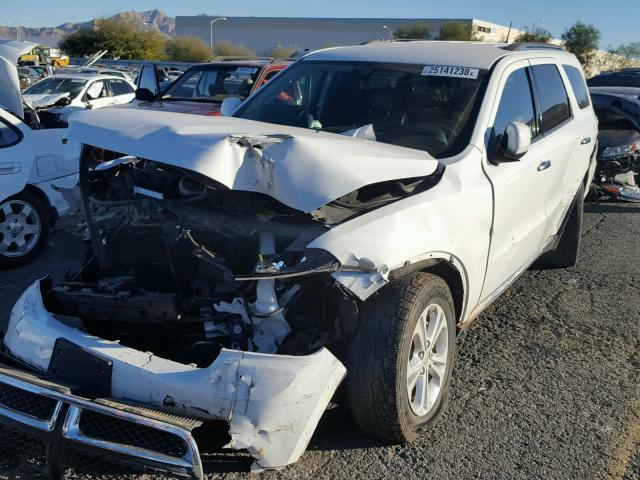 1C4RDJDG2DC698205 - 2013 DODGE DURANGO CR WHITE photo 2