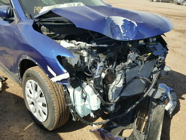 5N1AT2MT3HC813348 - 2017 NISSAN ROGUE S BLUE photo 9