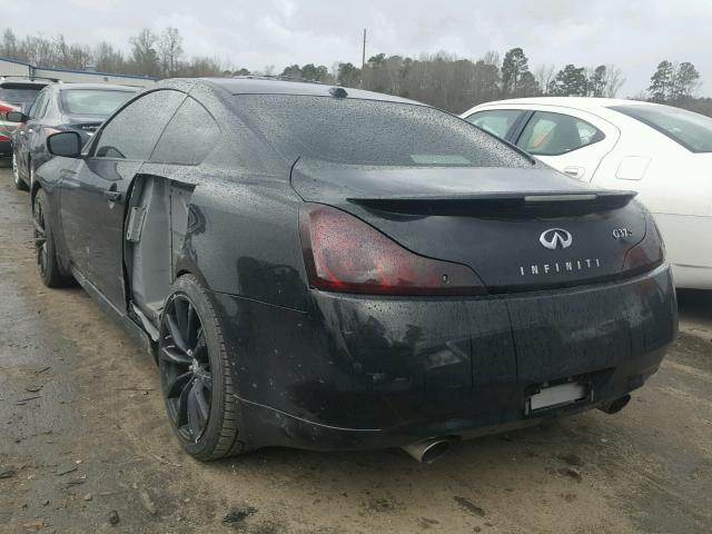 JNKCV64E58M113386 - 2008 INFINITI G37 BASE BLACK photo 3