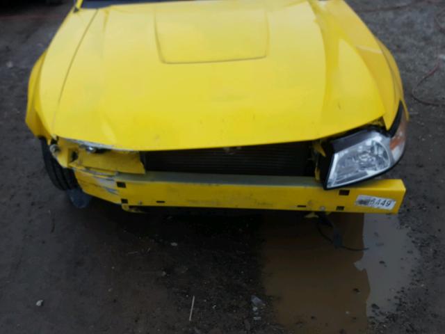 1FAFP406X4F209790 - 2004 FORD MUSTANG YELLOW photo 7