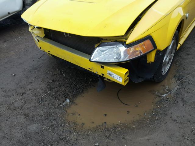 1FAFP406X4F209790 - 2004 FORD MUSTANG YELLOW photo 9