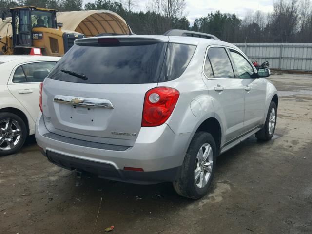 2GNFLEEK3D6408215 - 2013 CHEVROLET EQUINOX LT SILVER photo 4