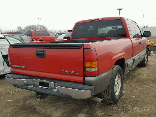 2GCEC19T8X1175191 - 1999 CHEVROLET SILVERADO RED photo 4