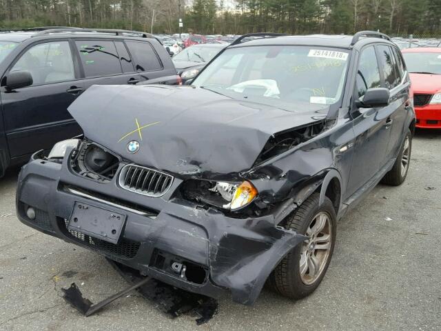 WBXPA93456WD34972 - 2006 BMW X3 3.0I BLACK photo 2