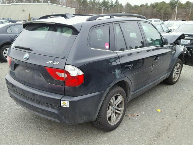 WBXPA93456WD34972 - 2006 BMW X3 3.0I BLACK photo 4